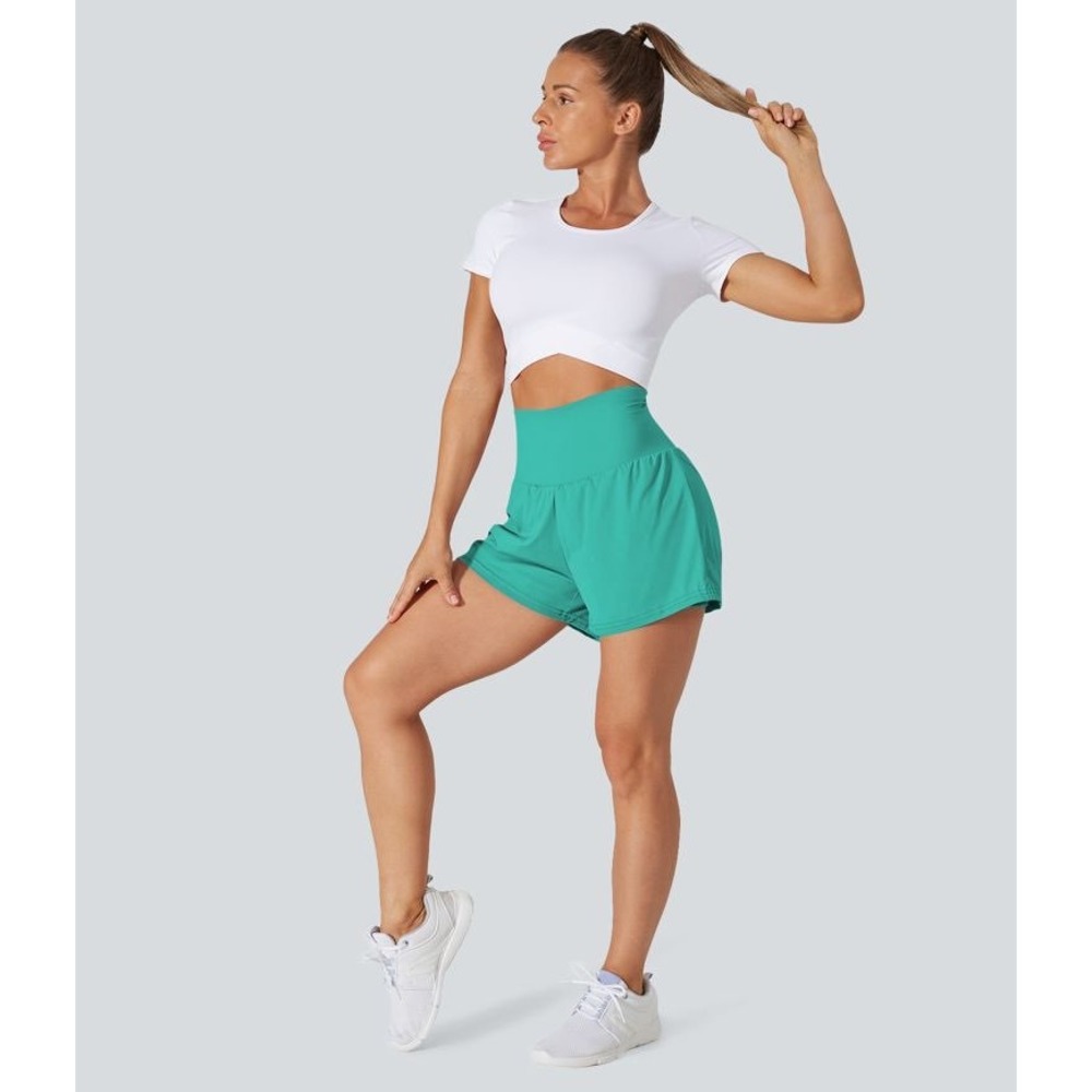Halara SoftlyZero Airy Super High Waisted Yoga Shorts Size Medium